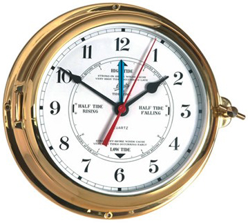Schatz Royal Ocean Tide Clock Brass